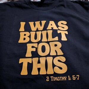 Black Shirt with Gold Print